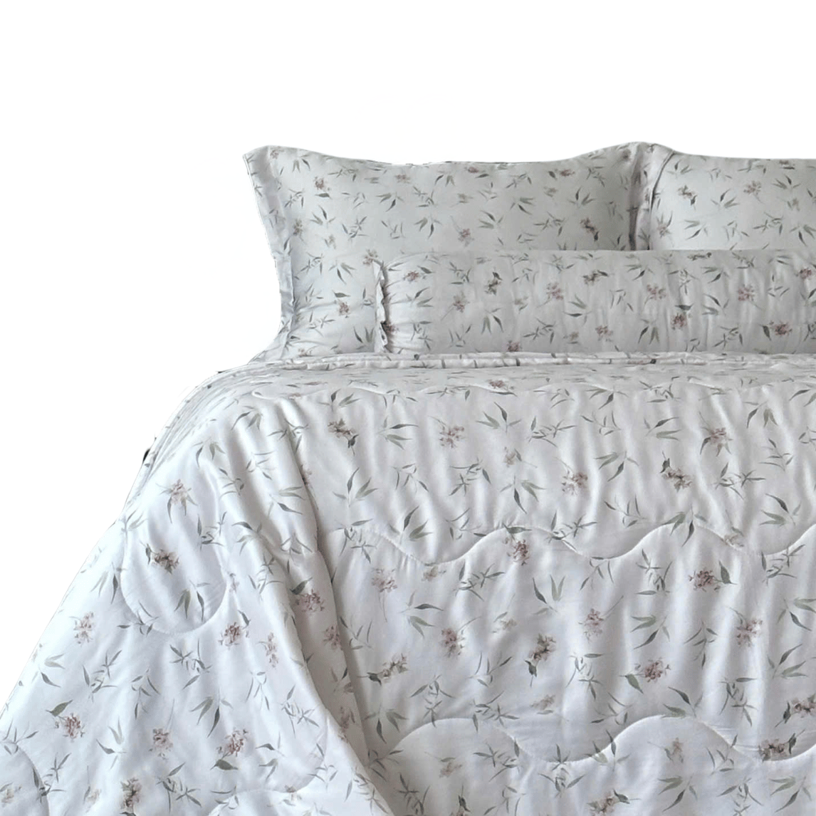 Bộ Ga Gối 3 món Lụa Tencel 60s Họa Tiết