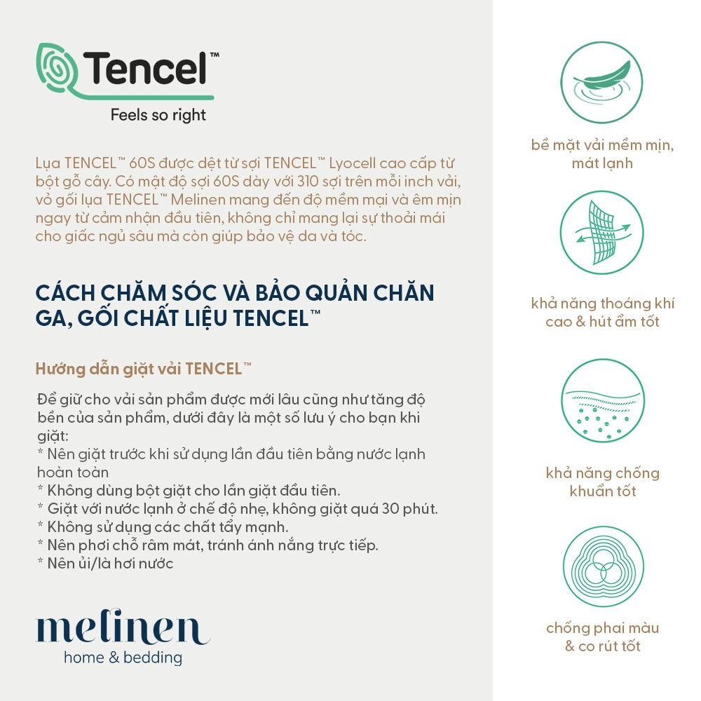 Ga Giường Lụa Tencel 60s Màu Trơn