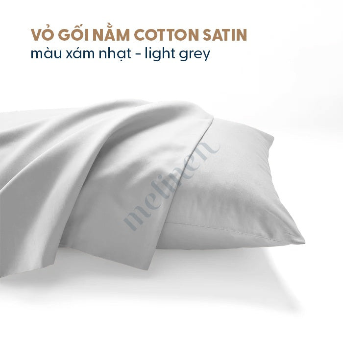 Vỏ Gối Cotton Satin Màu Trơn