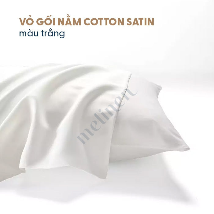 Vỏ Gối Cotton Satin Màu Trơn