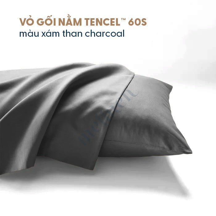 Vỏ Gối Lụa Tencel 60s Màu Trơn