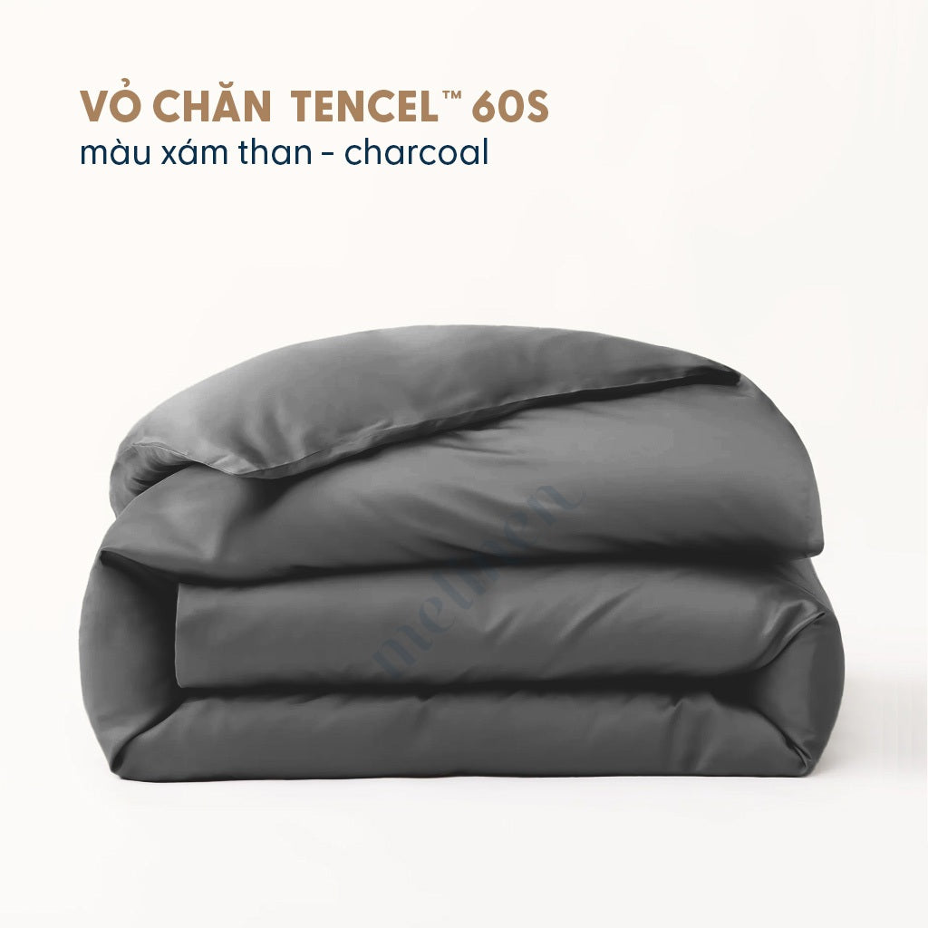 Vỏ Chăn Cotton Satin Màu Trơn