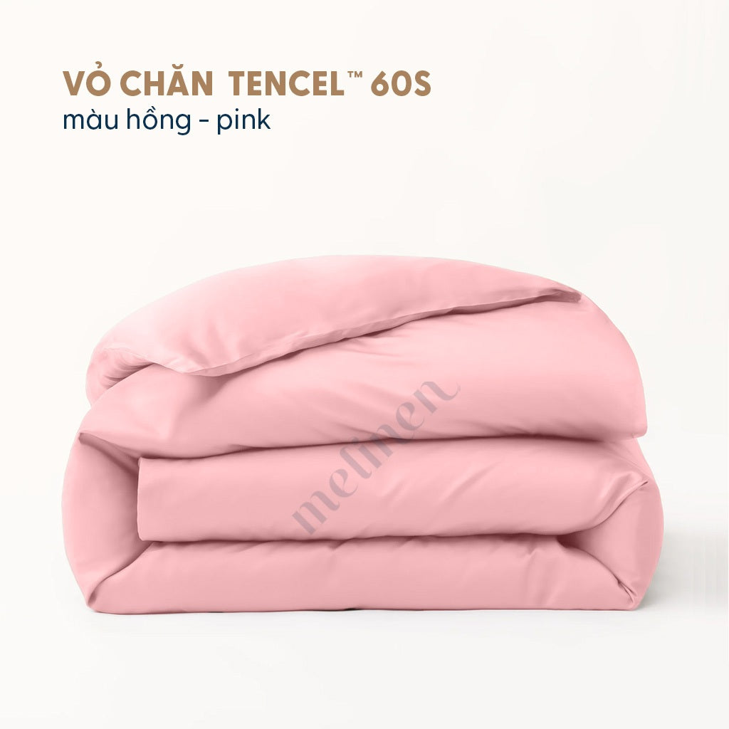Vỏ Chăn Cotton Satin Màu Trơn