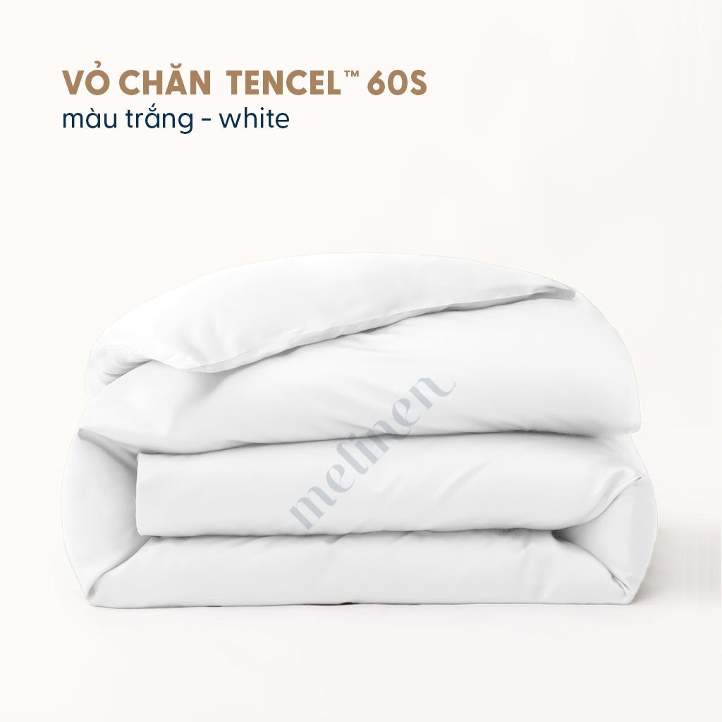 Vỏ Chăn Cotton Satin Màu Trơn