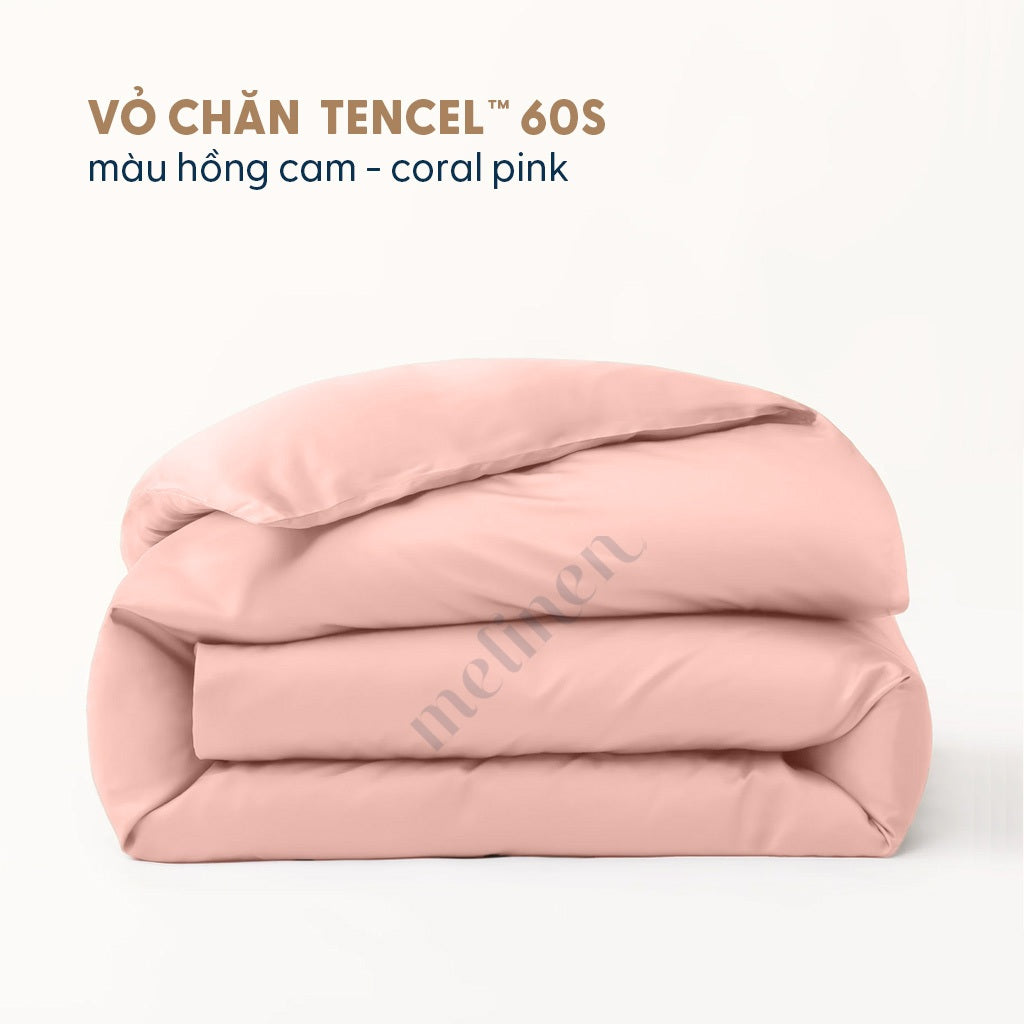 Vỏ Chăn Cotton Satin Màu Trơn