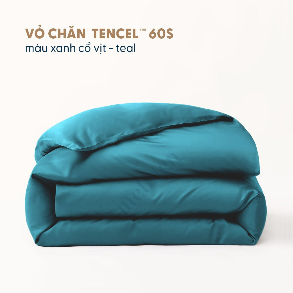 Vỏ Chăn Lụa Tencel 60s Màu Trơn