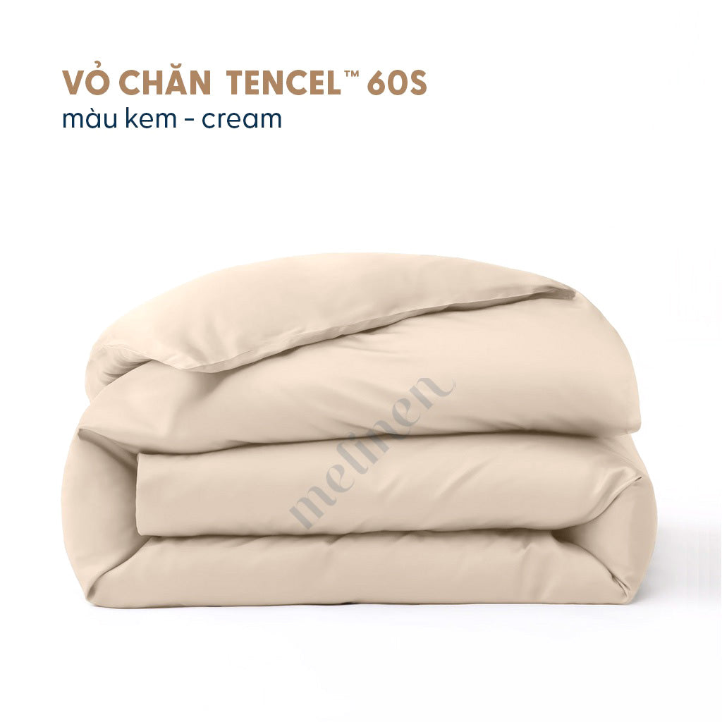 Vỏ Chăn Lụa Tencel 60s Màu Trơn