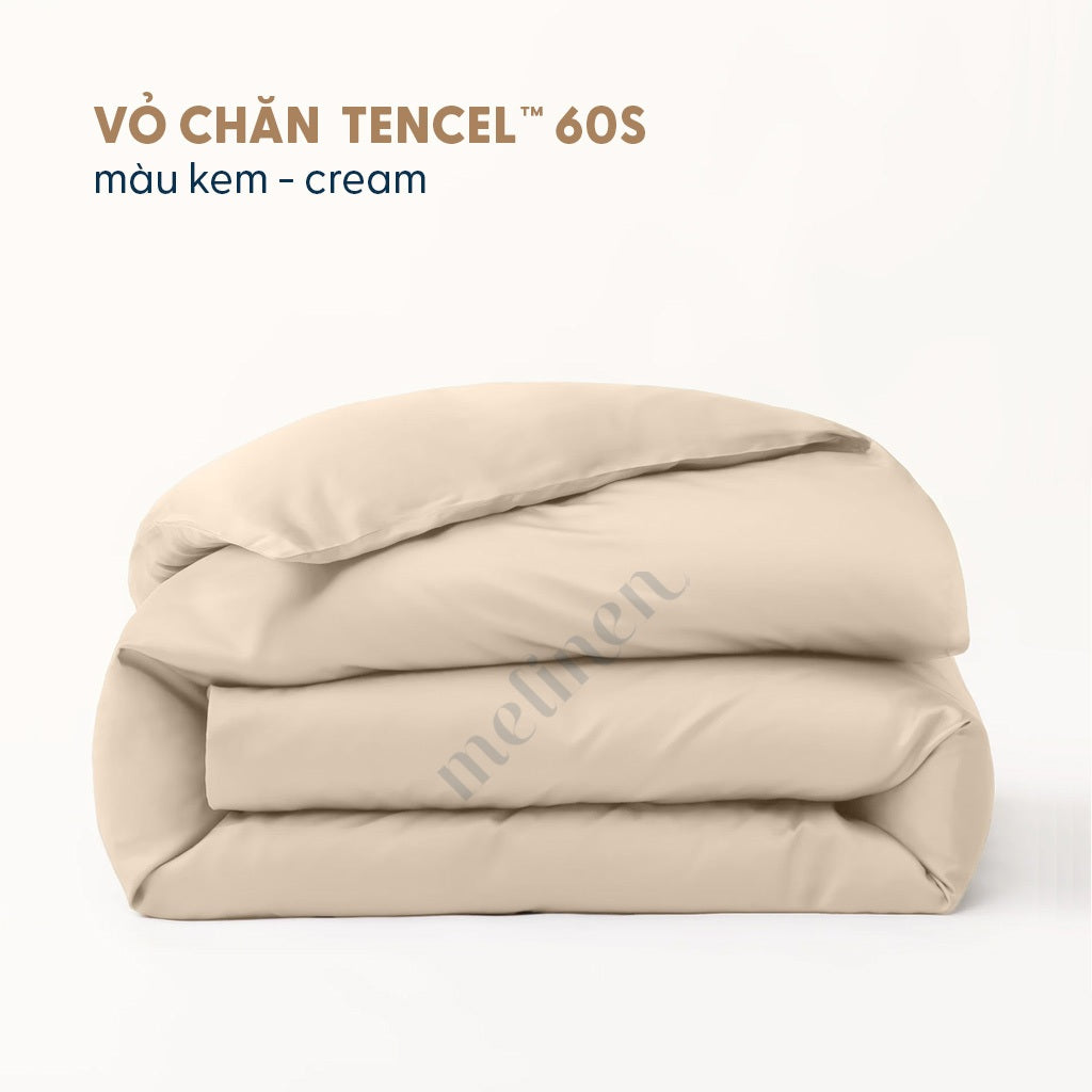 Vỏ Chăn Lụa Tencel 60s Màu Trơn