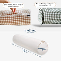 Vỏ gối ôm Cotton Washed